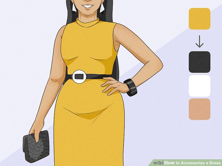 6 Ways to Accessorize a Dress - wikiHow How To Accessorize A Simple Dress For Special Occasions