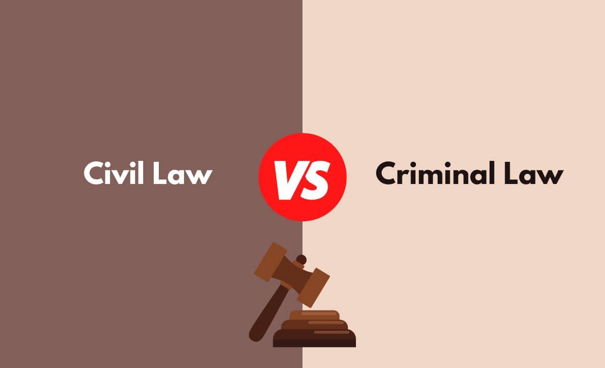 What Are The Differences Between Civil And Criminal Law